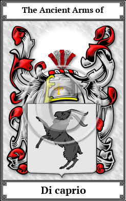 Di caprio Family Crest Download (JPG)  Book Plated - 150 DPI